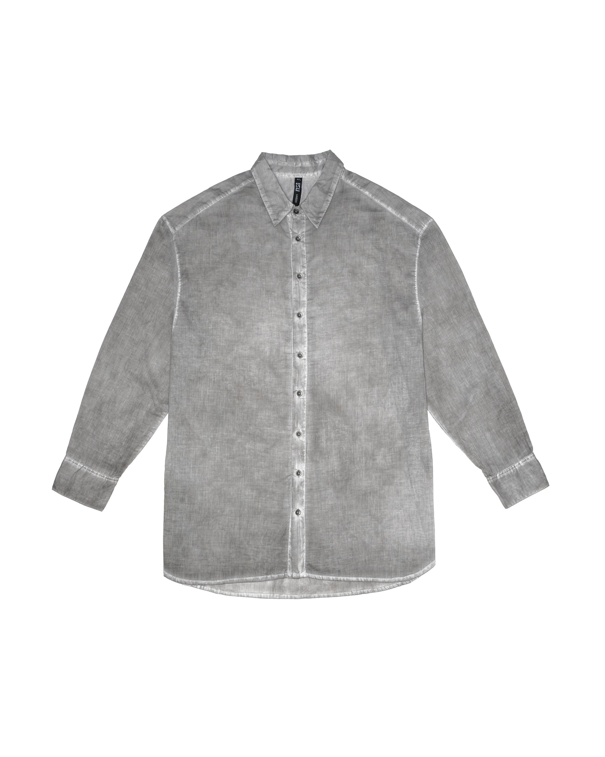 Oversize unisex shirt in grey