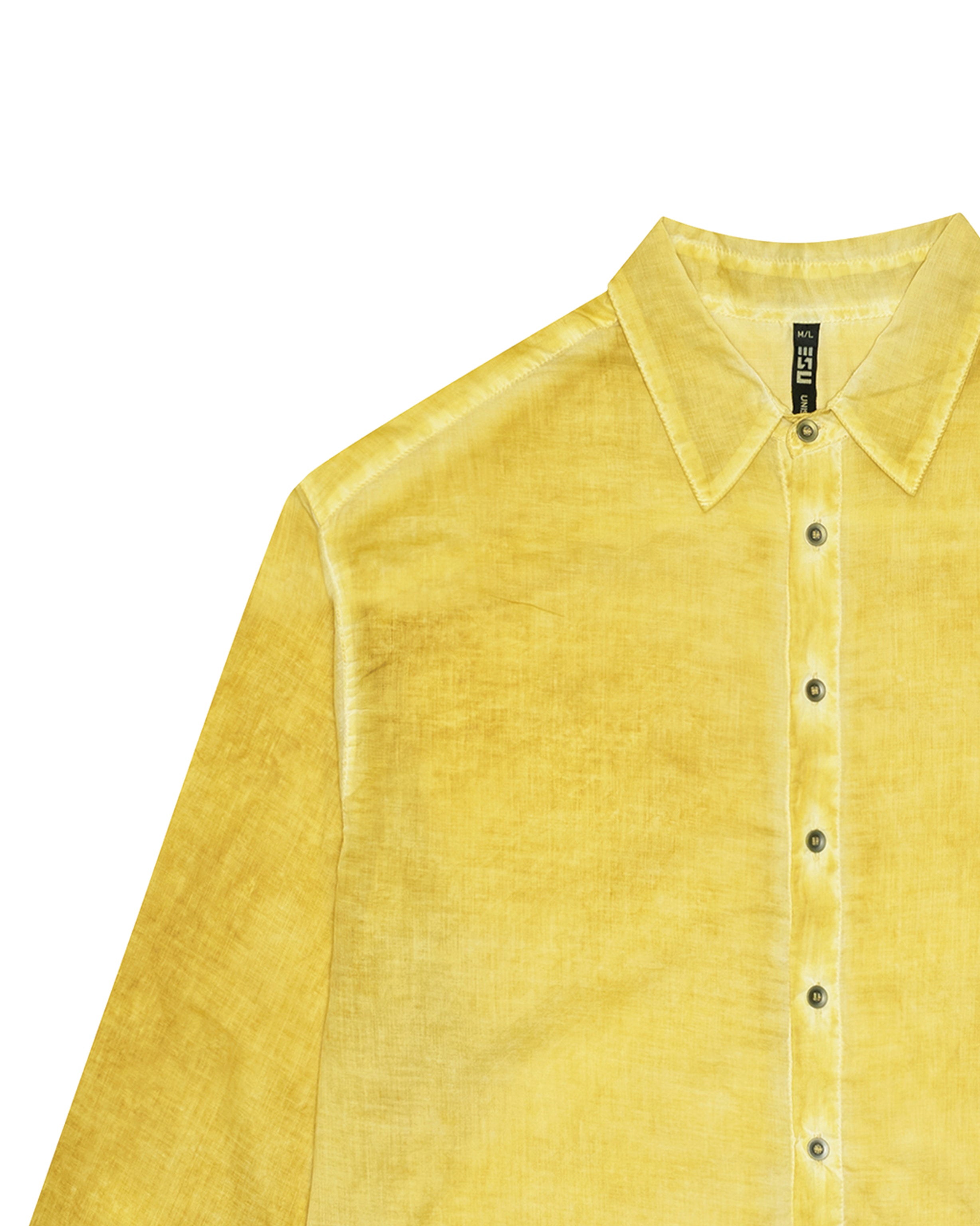Oversize unisex shirt in yellow