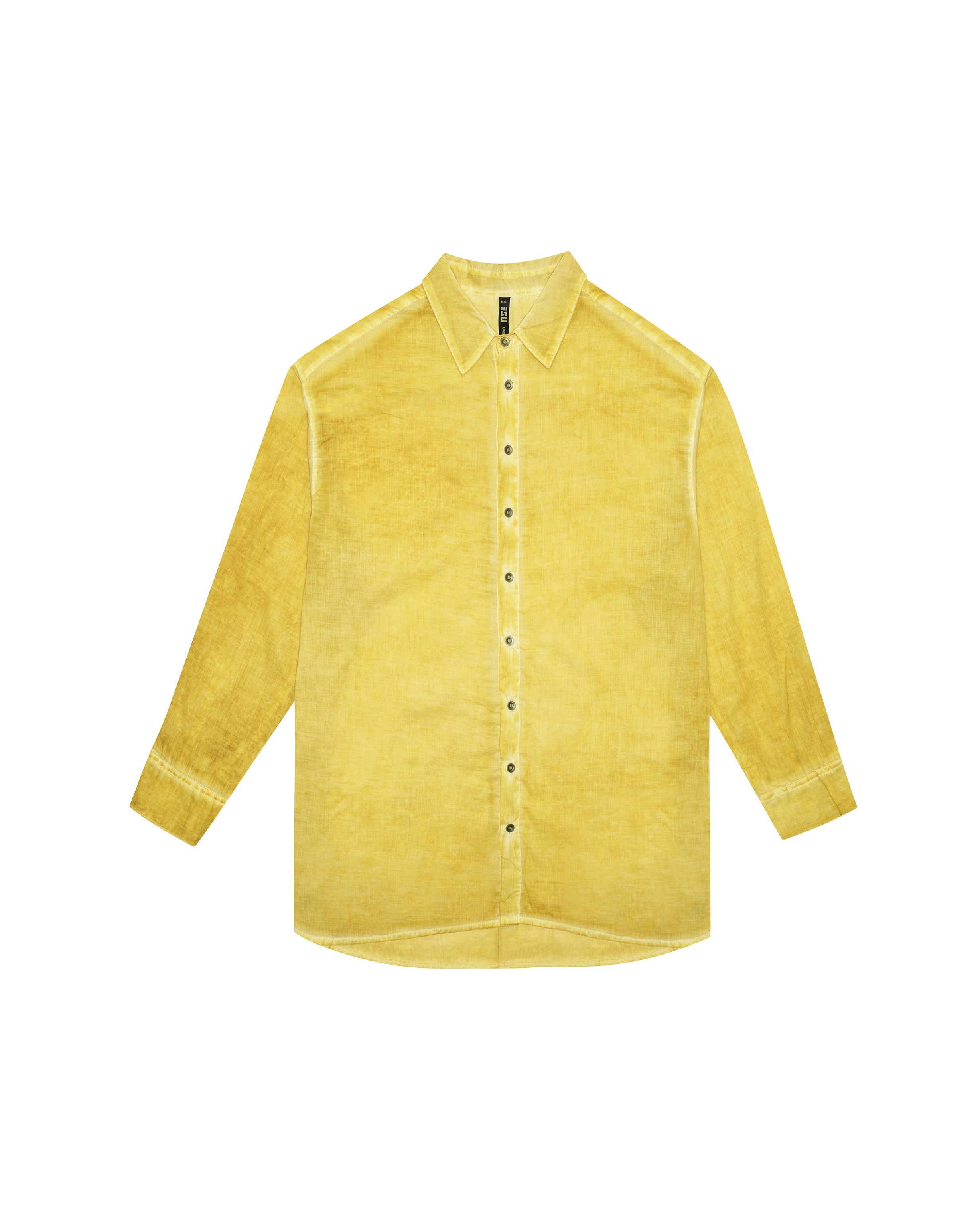 Oversize unisex shirt in yellow