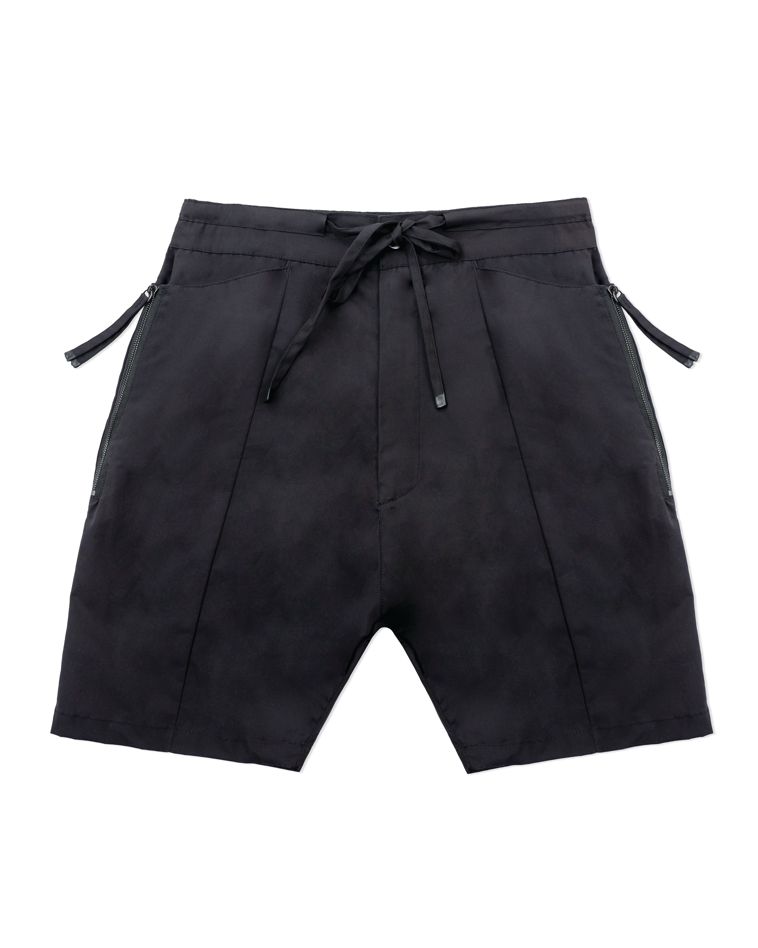 Zipper Pocket Shorts in black