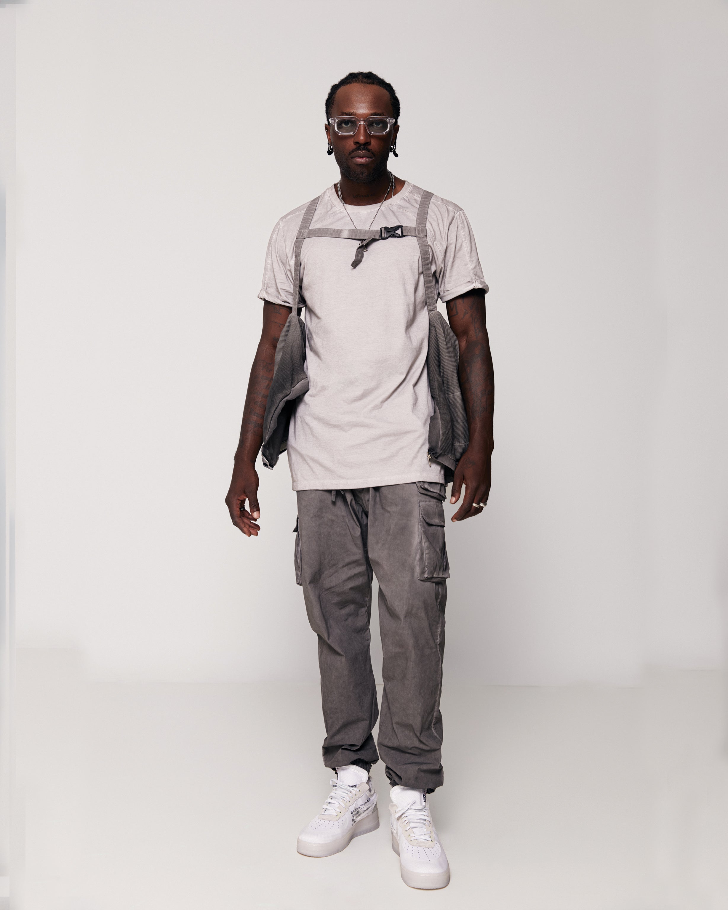Four Pocket Cargo Pants in grey